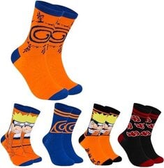 Kojinės vyrams Naruto, įvairių spalvų, 5 poros kaina ir informacija | Vyriškos kojinės | pigu.lt