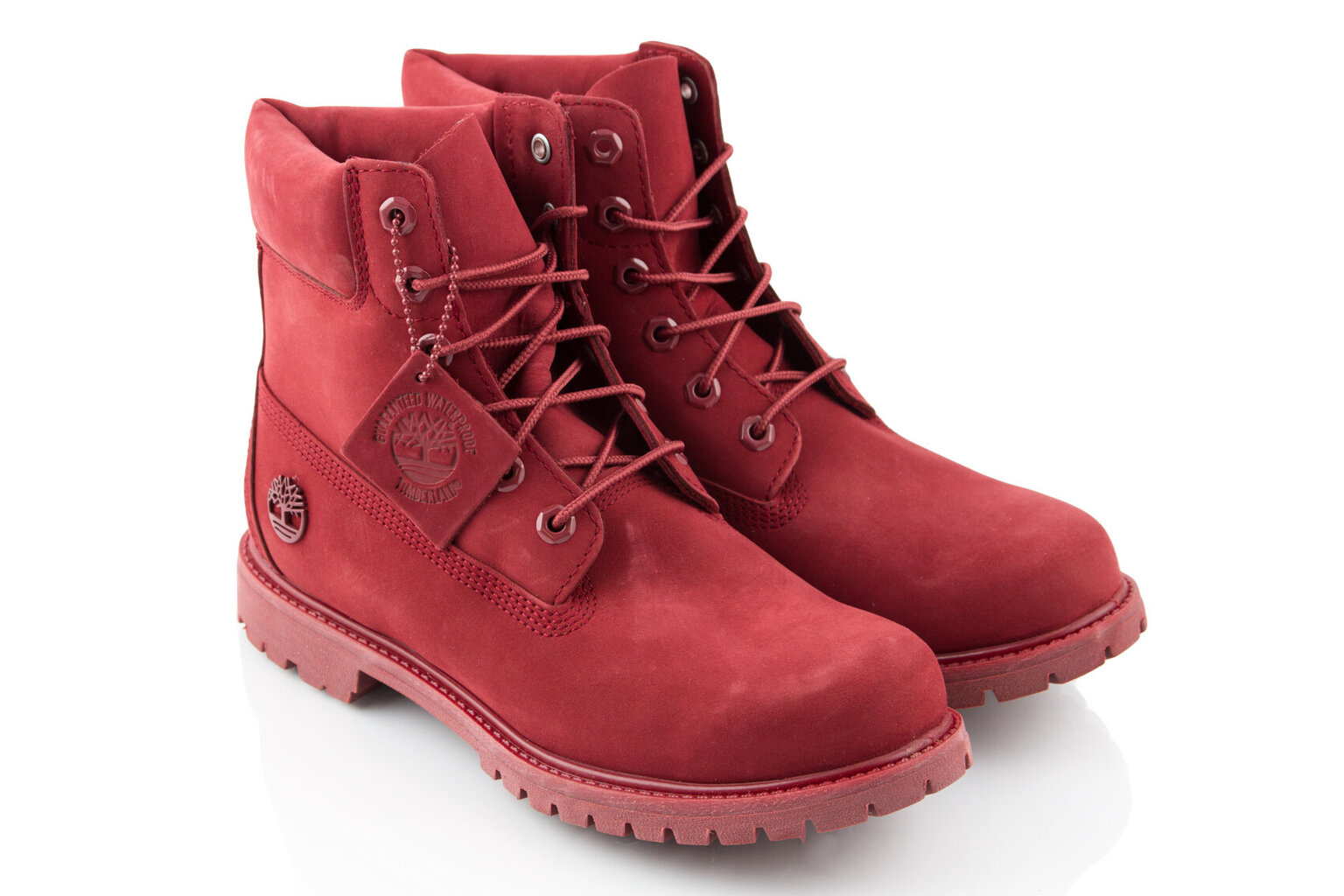 Auliniai batai moterims Timberland Premium 6in Wp, raudoni kaina ir informacija | Aulinukai, ilgaauliai batai moterims | pigu.lt