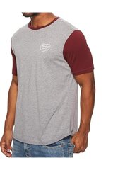 Marškinėliai vyrams Brixton Novato, pilki kaina ir informacija | Vyriški marškinėliai | pigu.lt