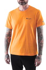 Champion marškinėliai vyrams Premium Crewnesk, oranžiniai цена и информация | Мужские футболки | pigu.lt