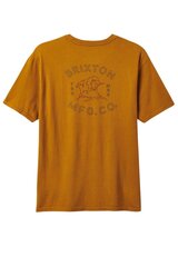 Marškinėliai vyrams Brixton Byden, oranžiniai kaina ir informacija | Vyriški marškinėliai | pigu.lt