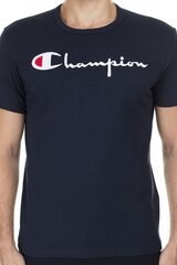 Футболка с коротким рукавом мужская Champion Темно-синий цена и информация | Мужские футболки | pigu.lt