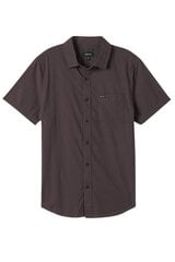 Marškiniai vyrams Brixton Charter Print, rudi цена и информация | Мужские рубашки | pigu.lt