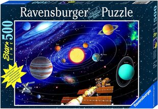 Dėlionė Ravensburger Star Line - The Solar System, 500 d. kaina ir informacija | Dėlionės (puzzle) | pigu.lt