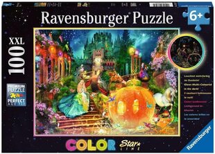 Ravensburger пазл 100 элемента Color Star Line - Cinderella цена и информация | Пазлы | pigu.lt