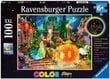 Dėlionė Ravensburger Color Star Line - Cinderella, 100 d. kaina ir informacija | Dėlionės (puzzle) | pigu.lt