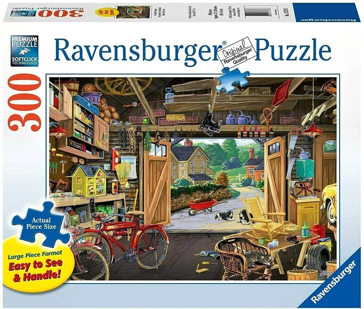 Dėlionė Ravensburger Grandpa's Garage, 300 d. kaina ir informacija | Dėlionės (puzzle) | pigu.lt