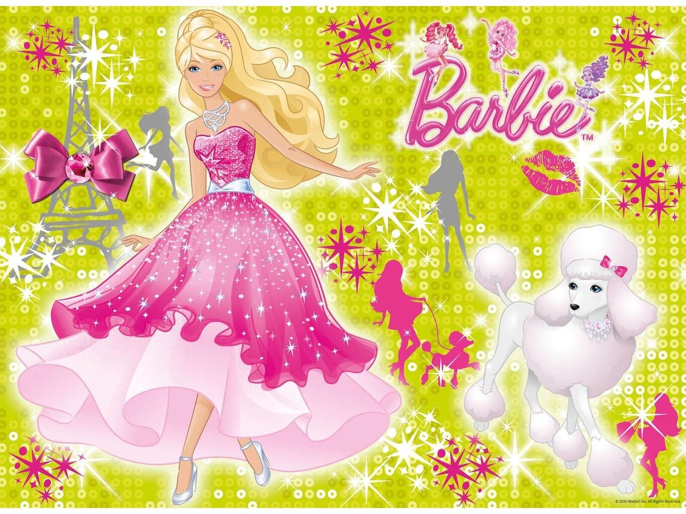 Dėlionė Ravensburger Glitter - Barbie, 100 d. цена и информация | Dėlionės (puzzle) | pigu.lt