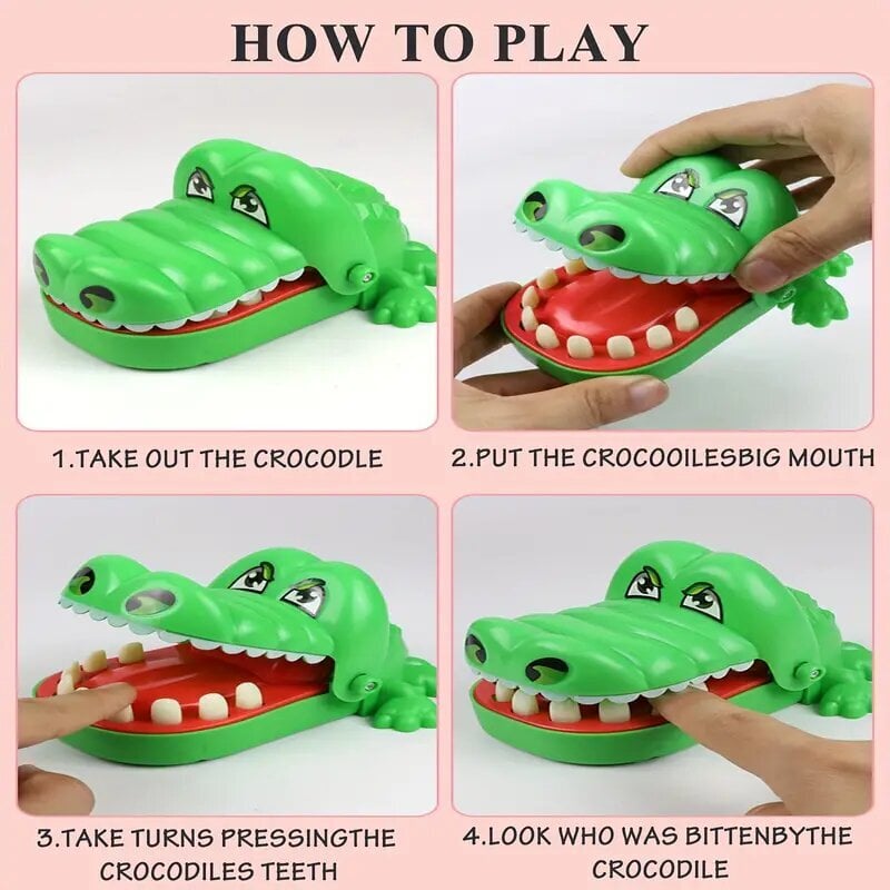Krokodilo dantų žaislas, žalias цена и информация | Žaislai berniukams | pigu.lt