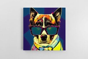Поп-арт Собака 4 цена и информация | Репродукции, картины | pigu.lt