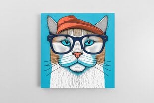 Кошка в очках 3 цена и информация | Репродукции, картины | pigu.lt