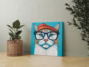 Кошка в очках 3 цена и информация | Репродукции, картины | pigu.lt