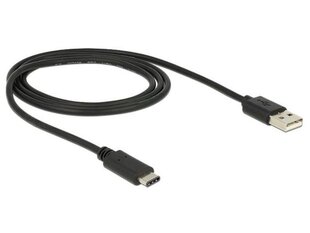 DELOCK KABEL USB TYPE-C MĘSKI -> USB 2.0 AM 1.0 M kaina ir informacija | Kabeliai ir laidai | pigu.lt