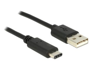 DELOCK KABEL USB TYPE-C MĘSKI -> USB 2.0 AM 1.0 M kaina ir informacija | Kabeliai ir laidai | pigu.lt