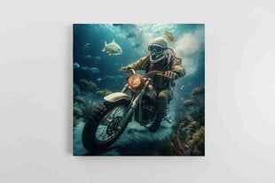 Reprodukcija AI Fantastinis moto sportas po vandeniu kaina ir informacija | Reprodukcijos, paveikslai | pigu.lt