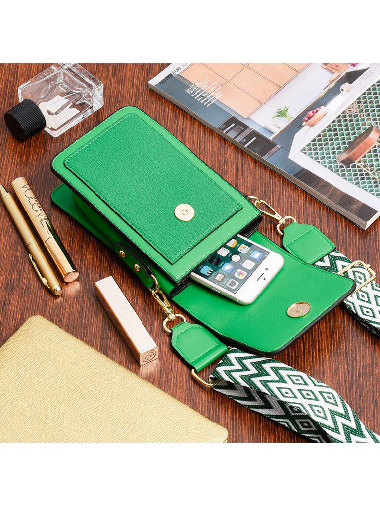 Rankinė-telefonui Por-t-20 , žalia kaina ir informacija | Moteriškos rankinės | pigu.lt