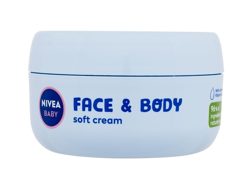 Veido ir kūno kremas Nivea Baby Face & Body Soft Cream, 200 ml цена и информация | Kosmetika vaikams ir mamoms | pigu.lt