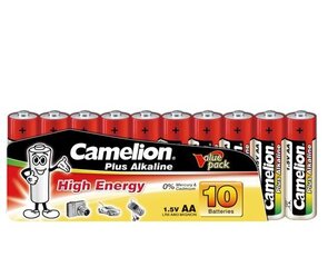 Camelion elementai Plus Alkaline, 1.5 V, AA/LR06, 10 vnt. kaina ir informacija | Elementai | pigu.lt