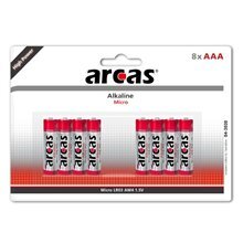 Arcas Alkaline LR03/AAA elementai, 8vnt. kaina ir informacija | Elementai | pigu.lt