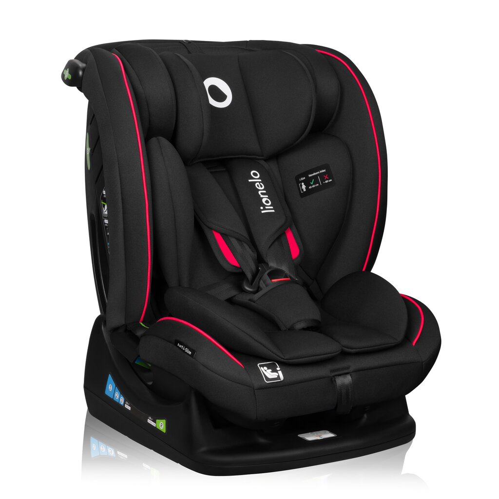 Automobilinė kėdutė Lionelo Aart I-size, 0 -36 kg, Black Carbon Red цена и информация | Autokėdutės | pigu.lt