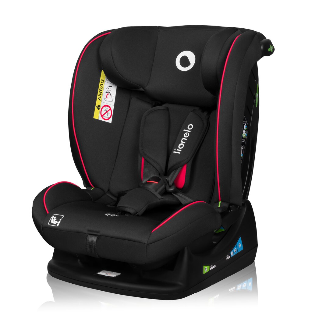 Automobilinė kėdutė Lionelo Aart I-size, 0 -36 kg, Black Carbon Red цена и информация | Autokėdutės | pigu.lt