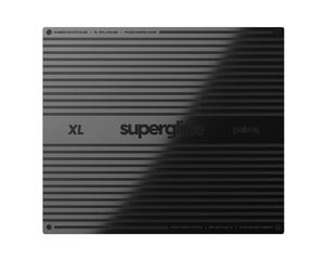 Superglide Glass mousepad Black (XL 490mm x 420mm) Stiklinis Pelės kilimėlis kaina ir informacija | Pelės | pigu.lt