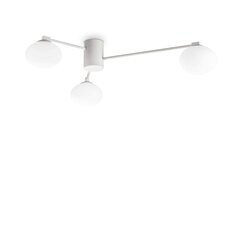Ideal Lux lubinis šviestuvas Hermes Pl3 D90 Bianco цена и информация | Потолочные светильники | pigu.lt