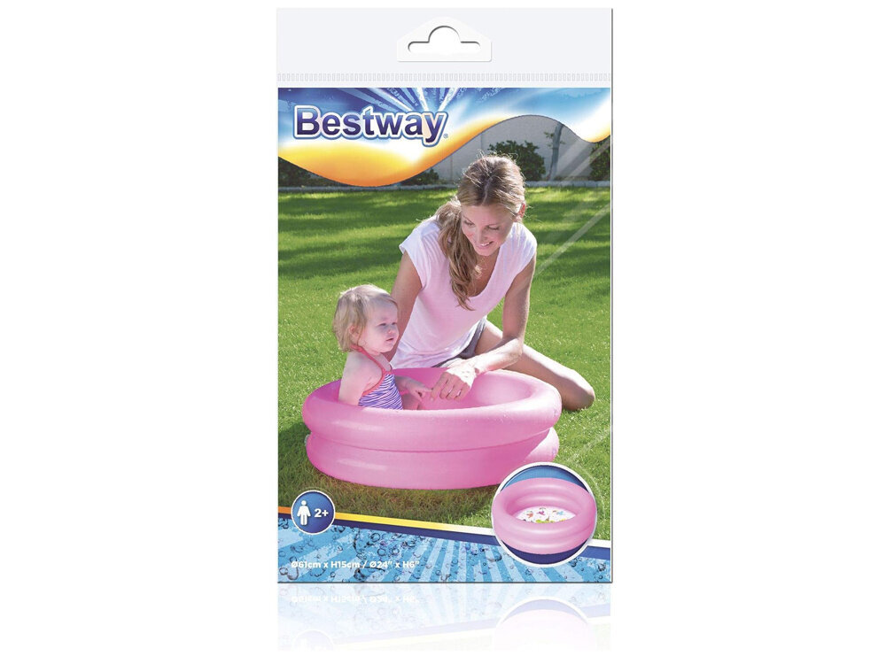 Pripučiamas baseinas vaikams Bestway, 61 cm kaina ir informacija | Baseinai | pigu.lt