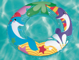 Надувной круг дельфин Bestway, 51 см, красочный цена и информация | Надувные и пляжные товары | pigu.lt