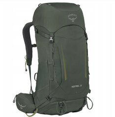 Рюкзак туристический Osprey Kestrel L/XL Bonsai Green, 38 л. цена и информация | Туристические, походные рюкзаки | pigu.lt