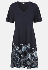 Cellbes moteriška suknelė LOTTA, tamsiai mėlyna-gėlėta kaina ir informacija | Suknelės | pigu.lt