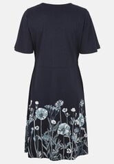 Cellbes moteriška suknelė LOTTA, tamsiai mėlyna-gėlėta kaina ir informacija | Suknelės | pigu.lt