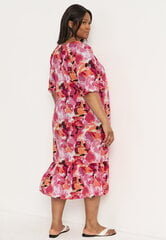 Cellbes moteriška suknelė ANETTE, fuksijų-gėlių цена и информация | Платья | pigu.lt