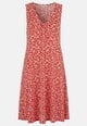 Cellbes moteriška suknelė ANNA-MARIA, raudonai marga
