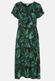 Cellbes moteriška suknelė ALLY, žalia-gėlėta