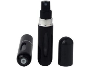 Kelioninis kvepalų dozatorius su purkštuku, 5 ml, juodas kaina ir informacija | Kosmetinės, veidrodėliai | pigu.lt