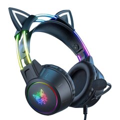 ONIKUMA X15 PRO Gaming headset Cat (Black) цена и информация | Теплая повязка на уши, черная | pigu.lt