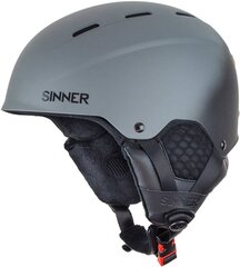 Slidinėjimo šalmas Sinner Typhoon, pilkas цена и информация | Горнолыжные шлемы | pigu.lt