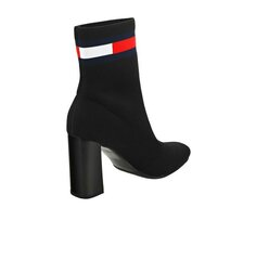 Tommy Jeans aukštakulniai aulinukai moterims Sock Helled Boot, juodi цена и информация | Женские сапоги | pigu.lt