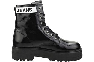 Tommy Jeans aulinukai moterims, juodi kaina ir informacija | Aulinukai, ilgaauliai batai moterims | pigu.lt
