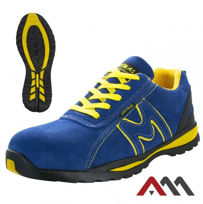 Darbo batai Bsport su pirštų apsauga, mėlyni/geltoni цена и информация | Darbo batai ir kt. avalynė | pigu.lt