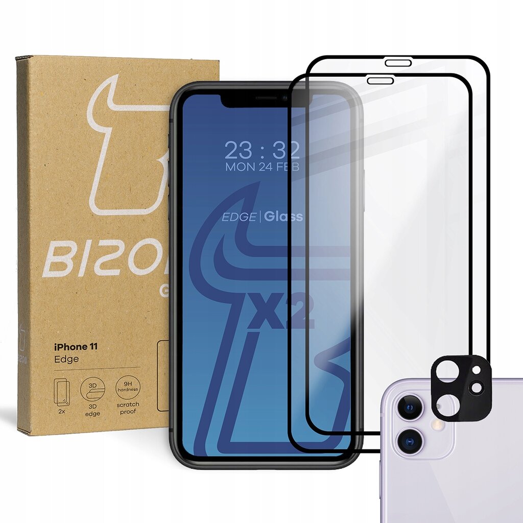 Bizon Glass Edge kaina ir informacija | Apsauginės plėvelės telefonams | pigu.lt