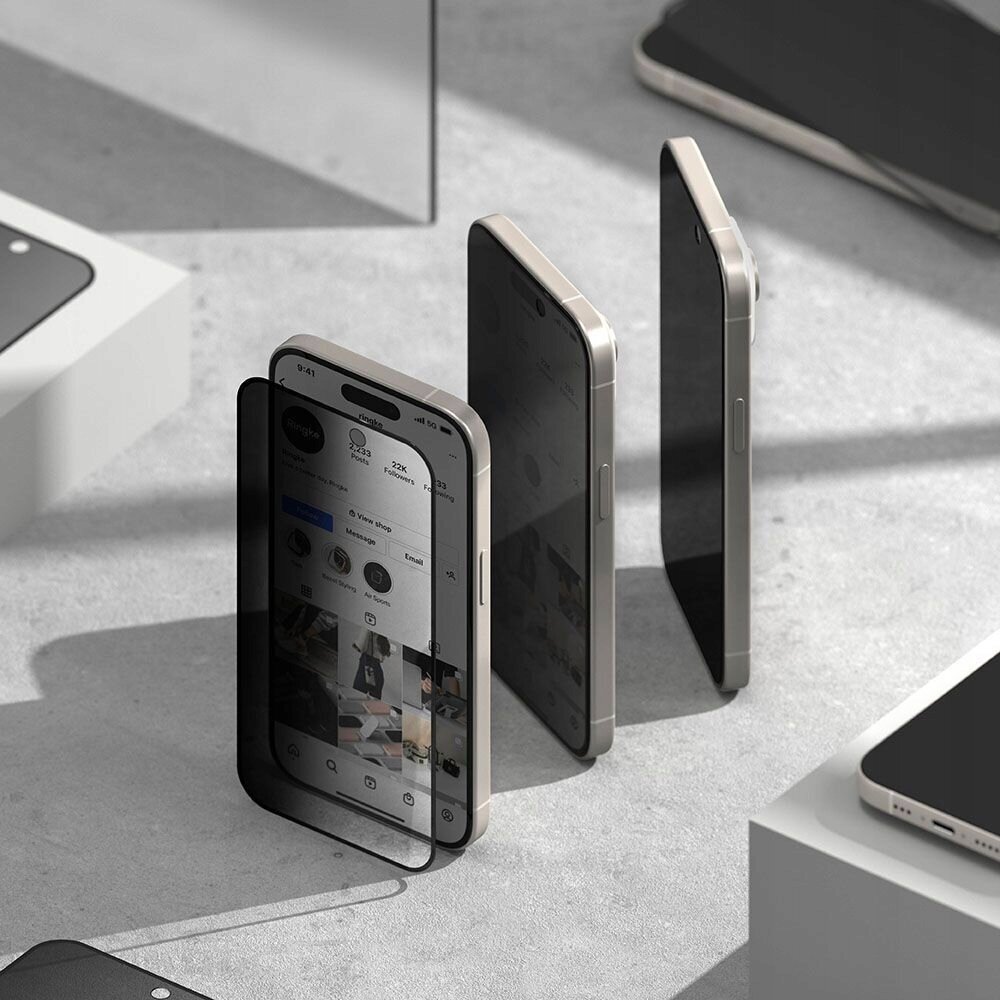 Ringke Tempered Glass Privacy kaina ir informacija | Apsauginės plėvelės telefonams | pigu.lt