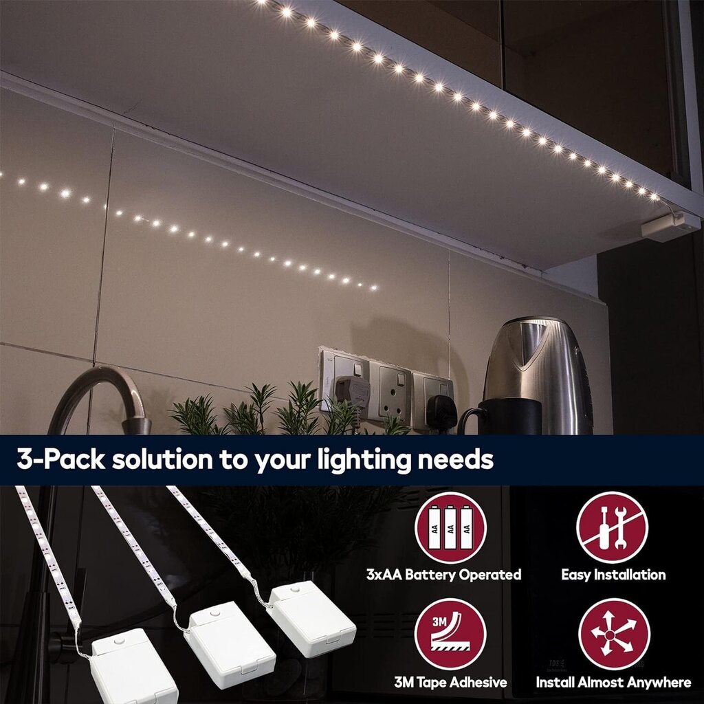 3 LED juostelių rinkinys BestLuz ‎BSL-003 kaina ir informacija | LED juostos | pigu.lt