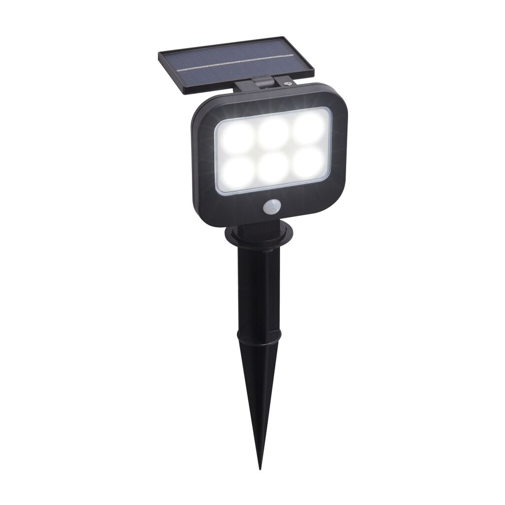 Lauko šviestuvas Searchlight Solar 67424BK-PIR, 1 vnt. цена и информация | Lauko šviestuvai | pigu.lt