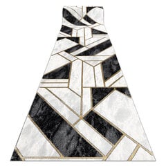 Бегун EMERALD эксклюзивный 1015 гламур, стильный Мрамор, геометричес черный / золото 70 cm цена и информация | Ковры | pigu.lt