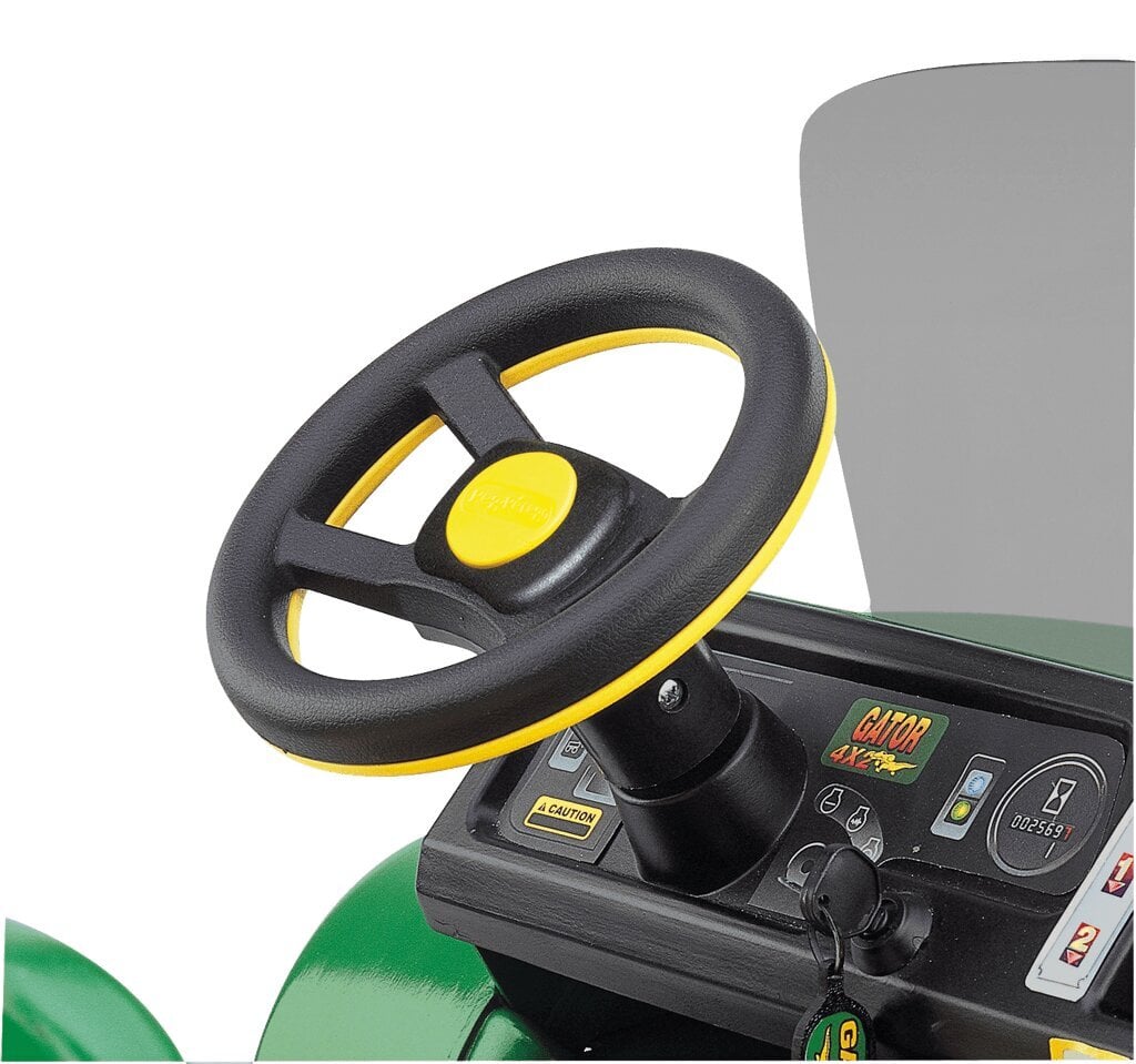 Dvivietis vaikiškas elektromobilis Peg Perego John Deere Gator HPX, žalias/geltonas kaina ir informacija | Elektromobiliai vaikams | pigu.lt