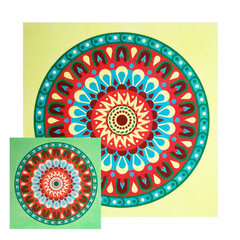 Rinkinys smėlio tapybai Arenart, Mandala 12 SP-161, 38x38 cm цена и информация | Принадлежности для рисования, лепки | pigu.lt