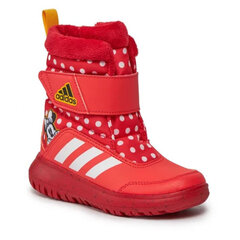 Aulinukai mergaitėms Adidas IG7188, raudoni цена и информация | Детские сапоги | pigu.lt