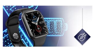 Abrams AB11, black kaina ir informacija | Išmanieji laikrodžiai (smartwatch) | pigu.lt